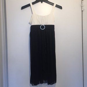 Girls Ruby Rox black and white dress